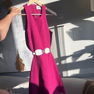 ba&sh Fuchsia Sleeveless Mini Dress